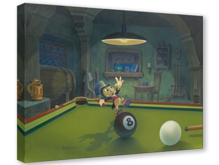 Jiminy Balances the Eight Ball  by Michael Humphries | Signed and Numbered Edition For Sale