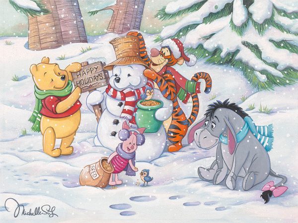 Pooh s Winter Holiday  by Michelle St.Laurent on Sale