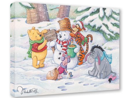 Pooh s Winter Holiday  by Michelle St.Laurent | Signed and Numbered Edition Sale