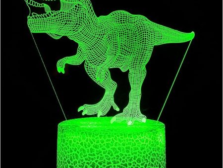 Dinosaur 3D Illusion Lamp Hot on Sale