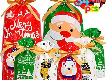 VEYLIN Christmas Drawstring Bags 34 PCS For Sale