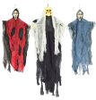 3 Pack Hanging Skeleton Ghost Halloween Decorations,Grim Reapers for Halloween Outdoor Decorations(One 35  Hanging Ghost Skeleton and Two 25  Hanging Reapers) Online now