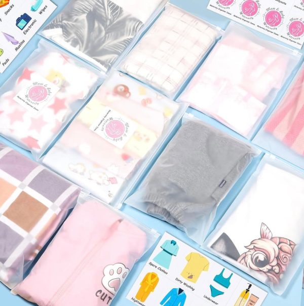 24 Pcs Hospital Maternity Bags with Stickers Fashion