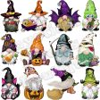 24Pcs Halloween Gnome Wooden Hanging Ornaments Online now