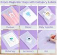 24 Pcs Hospital Maternity Bags with Stickers Fashion