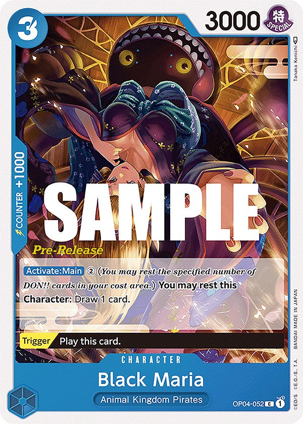 Black Maria (OP04-052) - Kingdoms of Intrigue Pre-Release Cards  [Common] on Sale