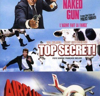 NAKED GUN TOP SECRET! AIRPLANE - DVD- TRIPLE FEATURE For Discount