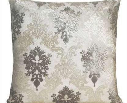 Kevin O Brien Brocade Velvet Pillow BROP-WHI-22 Discount