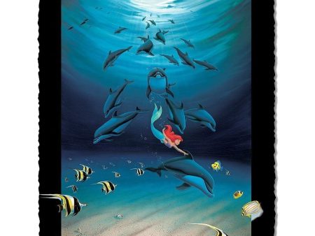 Disney Fine Art - Ariel s Dolphin Playground on Sale