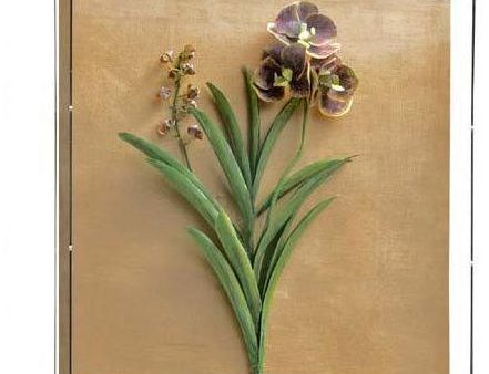 Tommy Mitchell Vanda Orchid Studies - Painted & Guilded 2 0002LVSPG For Sale