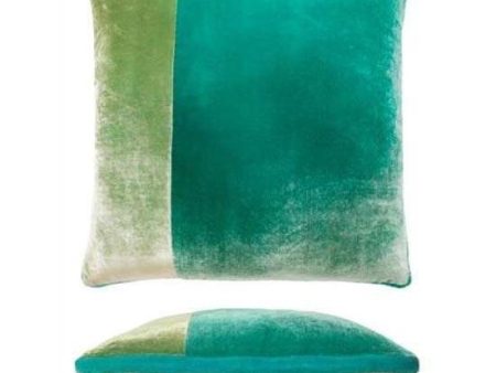 Kevin O Brien Color Block Velvet Pillow CBP-H14 For Cheap