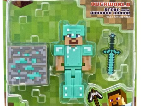 MINECRAFT: STEVE WITH DIAMOND ARMOR - MOJANG-2014-SERIES 1 on Sale