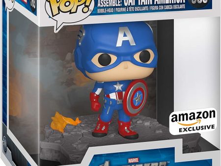 AVENGERS ASSEMBLE: CAPTAIN AMERICA #589 - FUNKO POP!-DELUXE-EXCLSUIVE For Sale