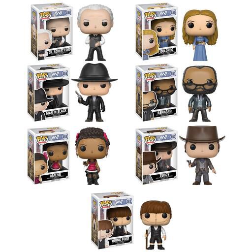 WEST WORLD: # 456-462 - FUNKO POP!-SET OF 7 Discount